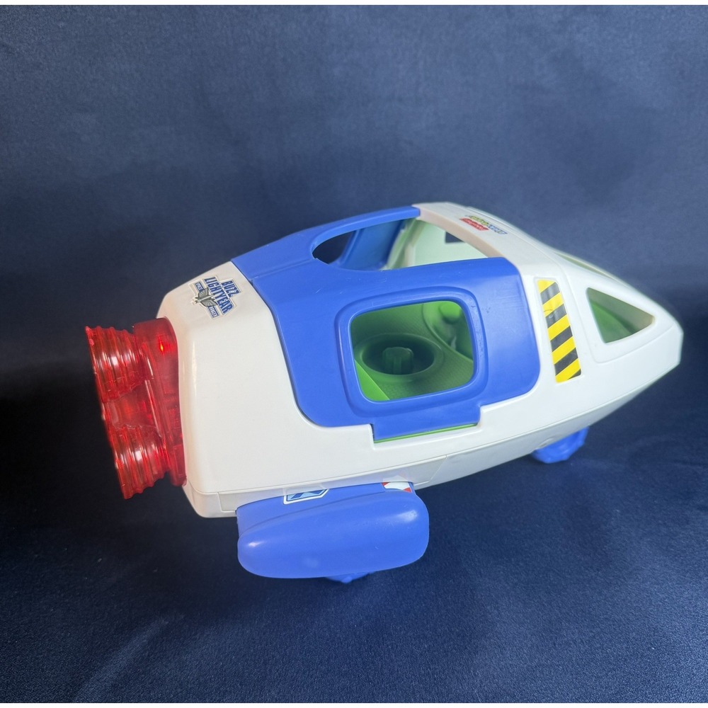 Fisher Price Little People Buzz Lightyear Spaceship Talking Rocket 2012 WORKS!